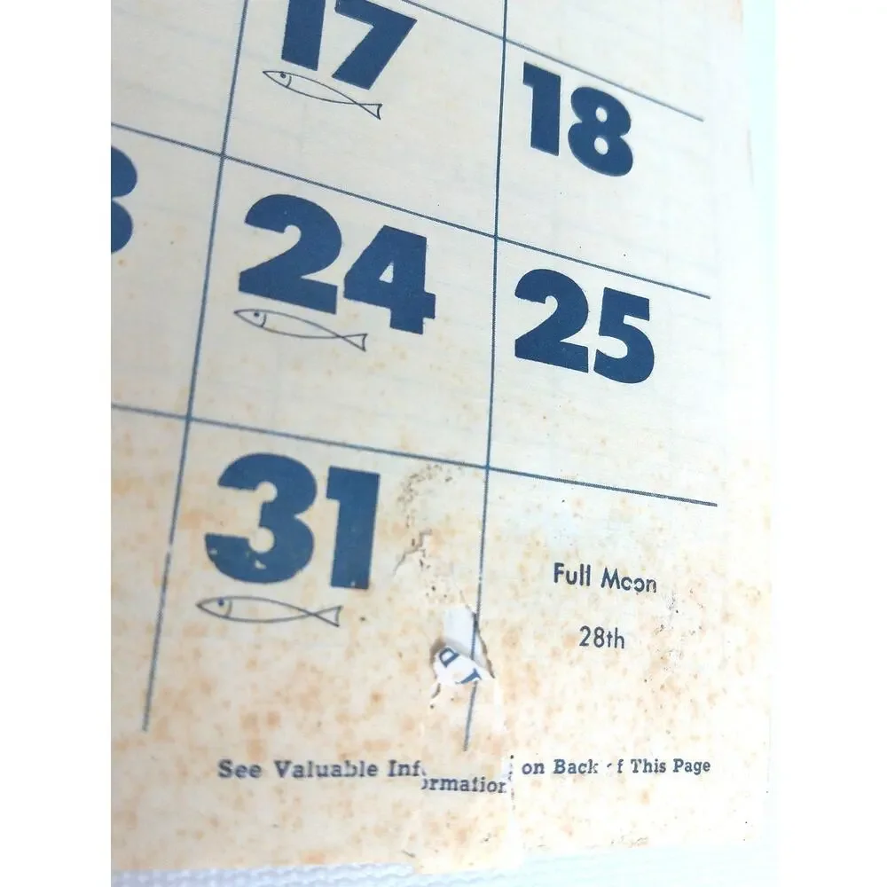 Vintage 1964 Farmers Friend Calendar Month By Month